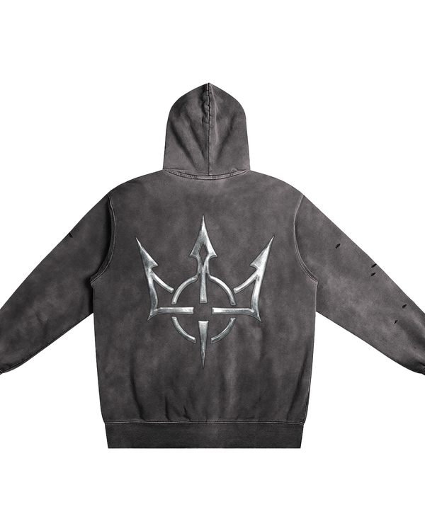 Distressed Vintage Wash Hoodie